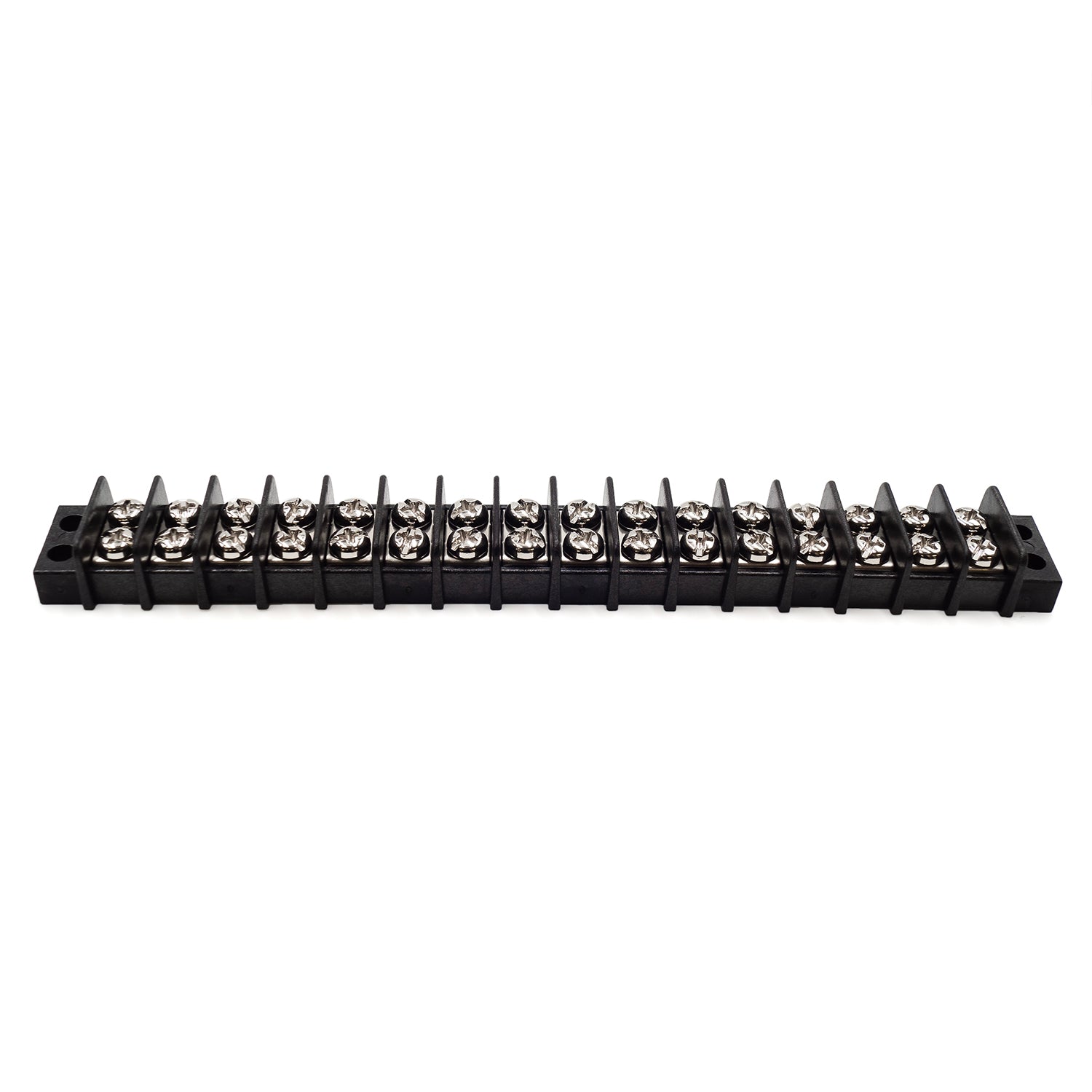 TB14-16P - Barrier Strip Terminal Block, Terminal Strip, 16 Pole, Double Row, 15A, 300V, UL Approved, 1 Piece