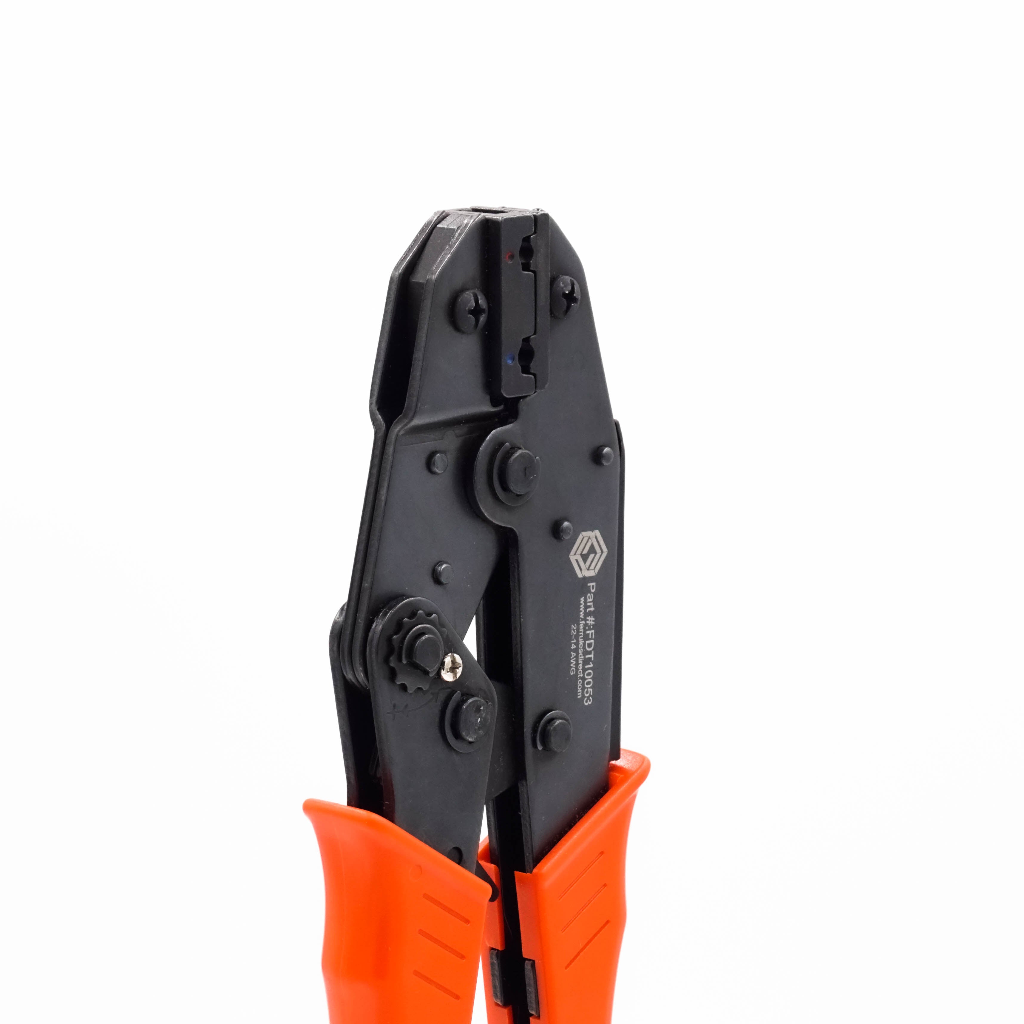 FDT10053 - 22 a 14 AWG Insulated Flag Terminal Herramienta de crimpado, Ratcheting, 1 pieza
