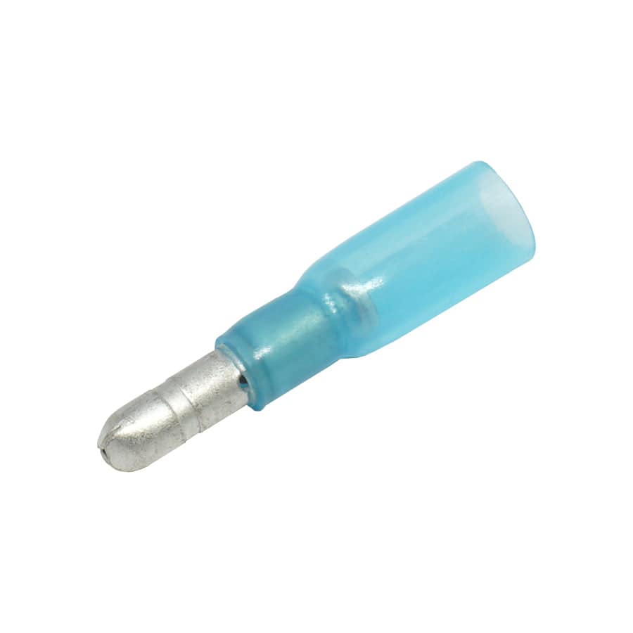 SBTM101-4 - Polyethylene Heat Shrink Male Bullet - 4mm - 16-14 AWG - Blue