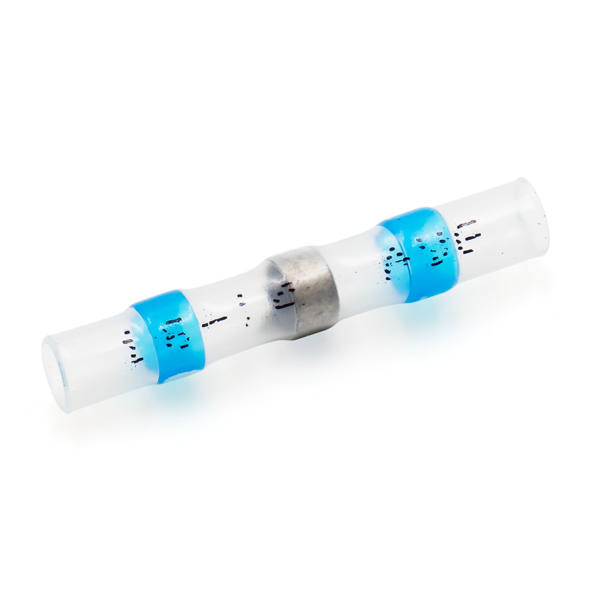SS1614-100P - 16 a 14 AWG Termorretráctiles Solder Sleeves, con Printing, Azul, 100 piezas