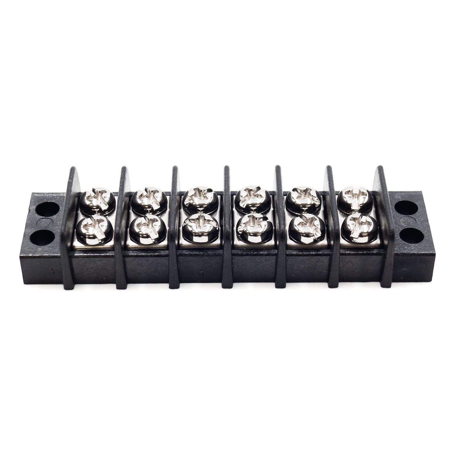 TB14-6P - Barrier Strip Terminal Block, Terminal Strip, 6 Pole, Double Row, 15A, 300V, UL Approved, 1 pieza