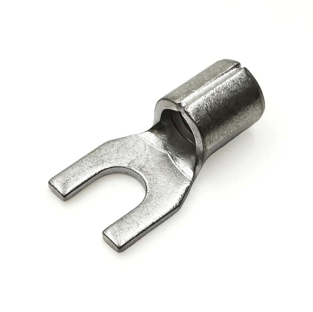 SNB8-5 - 8 AWG Terminales de horquilla sin aislamiento, #10 Orificio, UL Recognized, 25 piezas