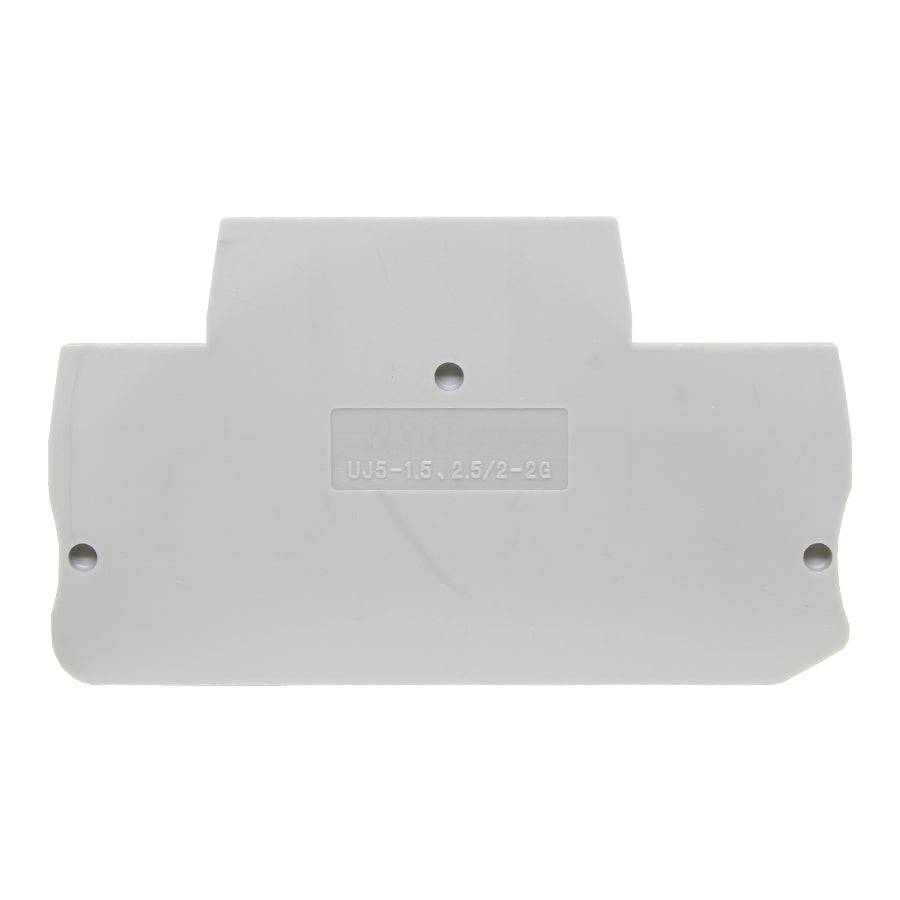 UJ5-1.5-2.5/2-2G - End Cover for Spring Cage Terminal Block, Gray