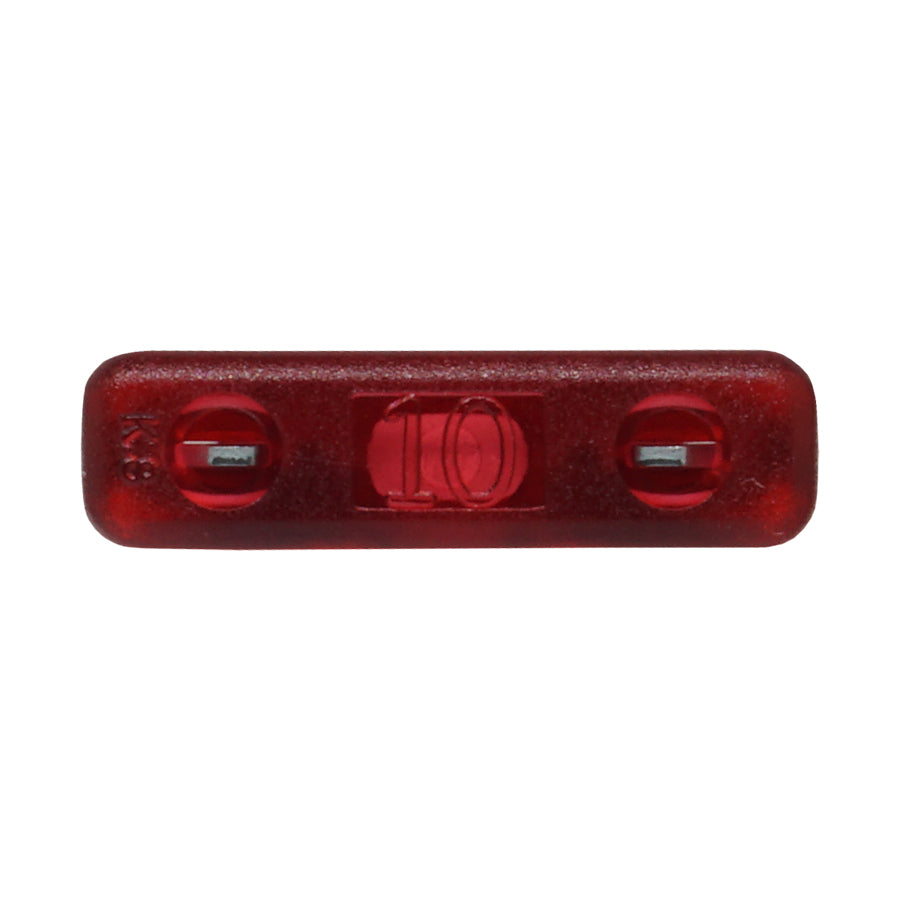FATC-10A-RED - 10 AMP Automotive Blade Fuses, Marine Blade Fuses, Red, 10 Pieces