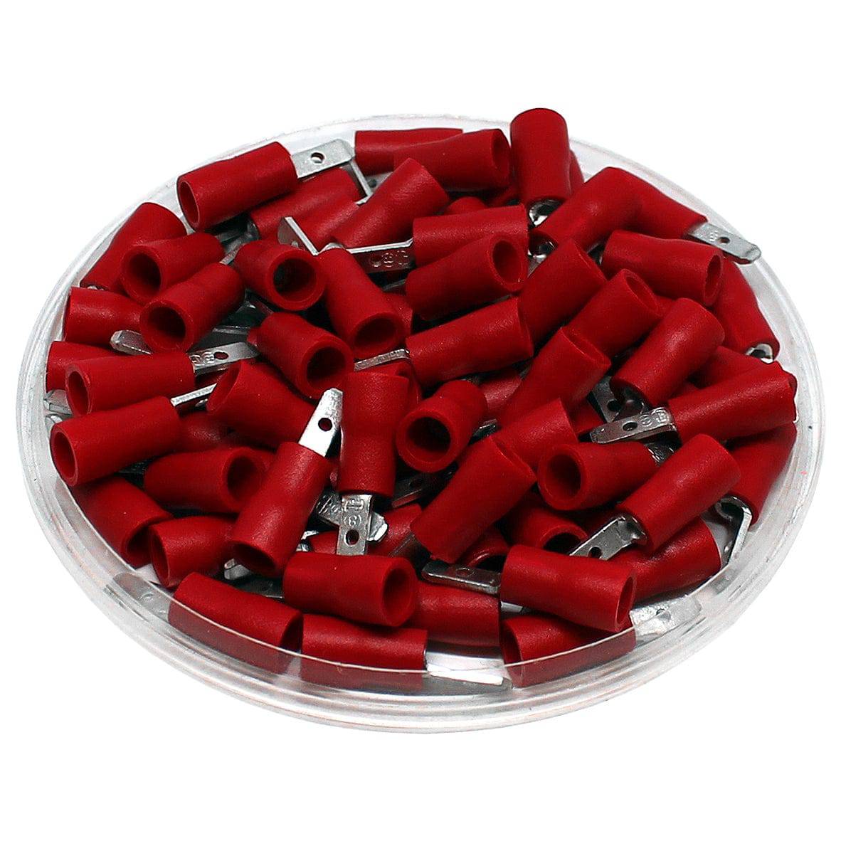 MDV1-110(8) - Vinyl Insulated Quick Disconnect - 22 AWG to 16 AWG - Male