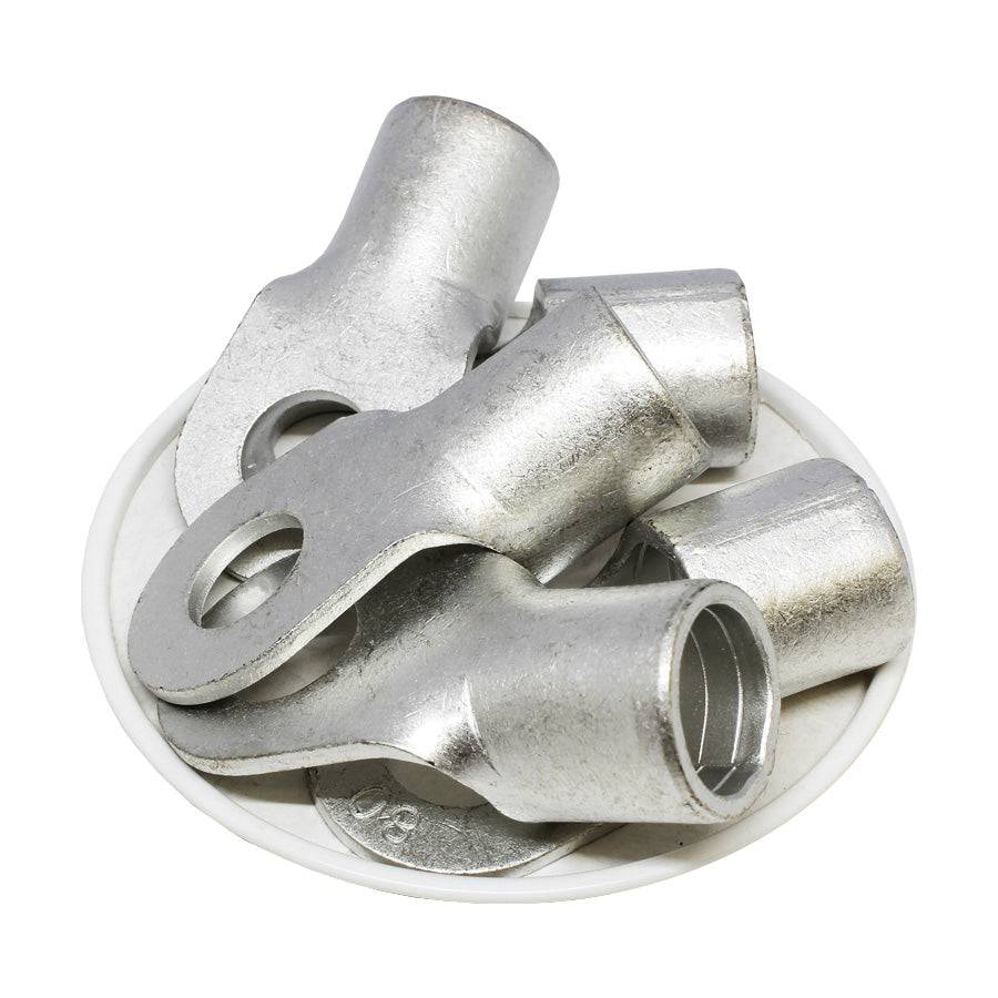 3/0 AWG Non Insulated Ring Terminals, 1/2" Stud, UL Approved, 10 Pieces - RNB80-12