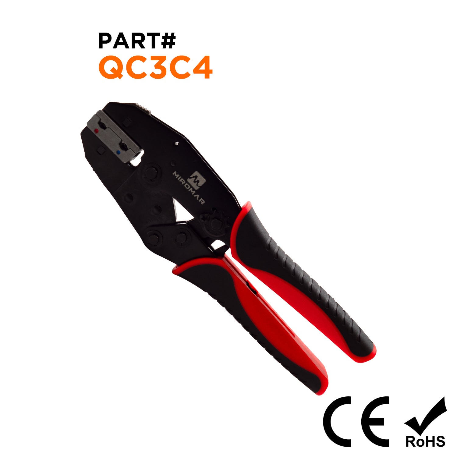 De cambio rápido Juego de herramienta y matriz para Insulated Terminales tipo bandera (22 a 14 AWG) - QC3C4