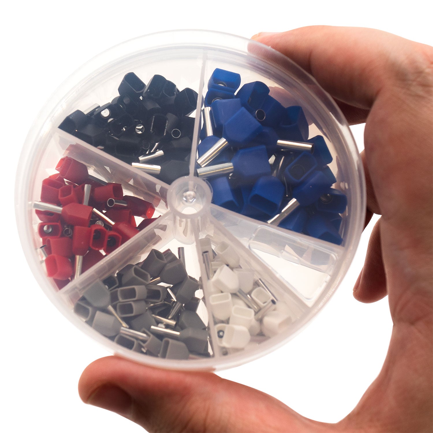 SK2214TD - 22 to 14 AWG Insulated Twin Wire Ferrules Mini Kit, 250 Pieces, Series D, 1 Kit