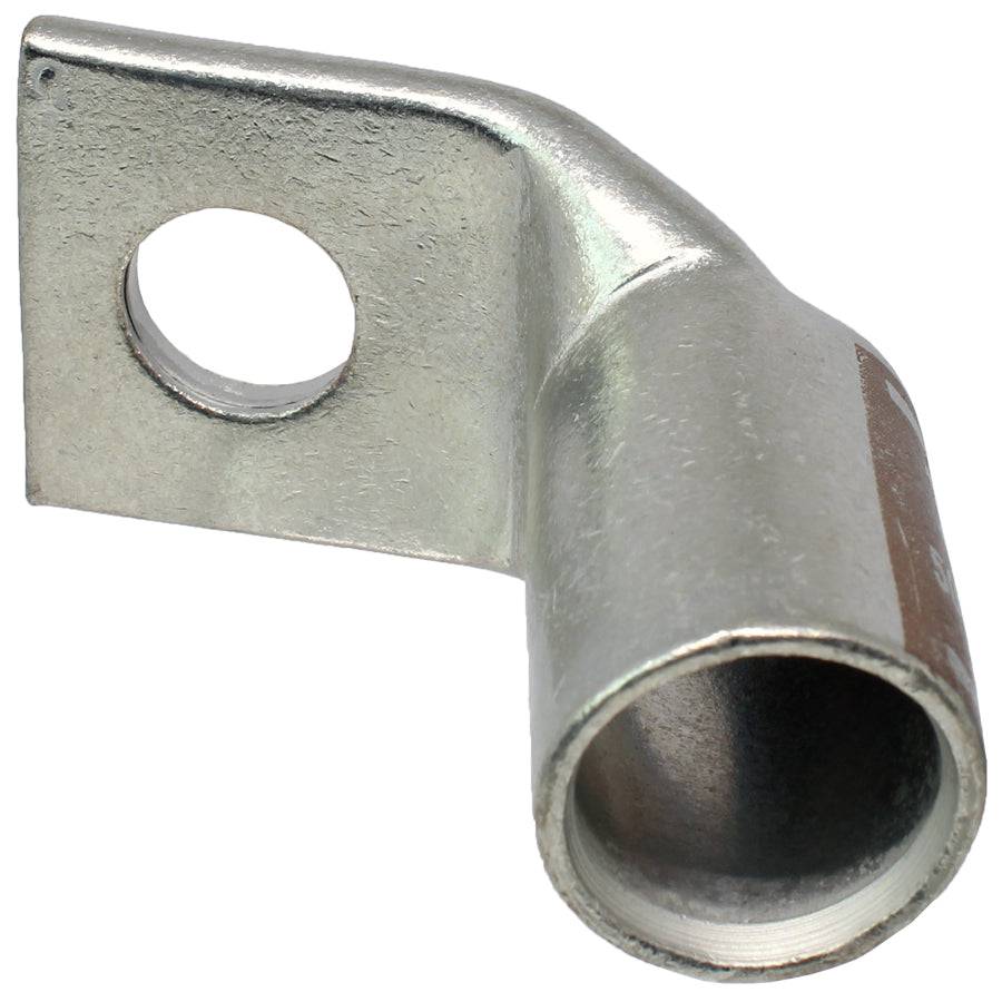 SBF50058 - 90 Degree Barril corto Terminal de compresión - 500 MCM - 5/8" Orificio