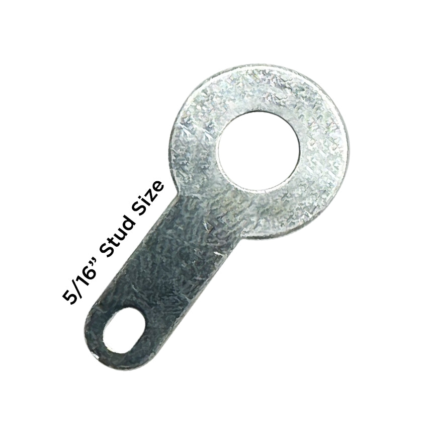 DJ8.2-T Tin Plated Brass Earthing Washer, 5/16" Stud, 100 Pieces