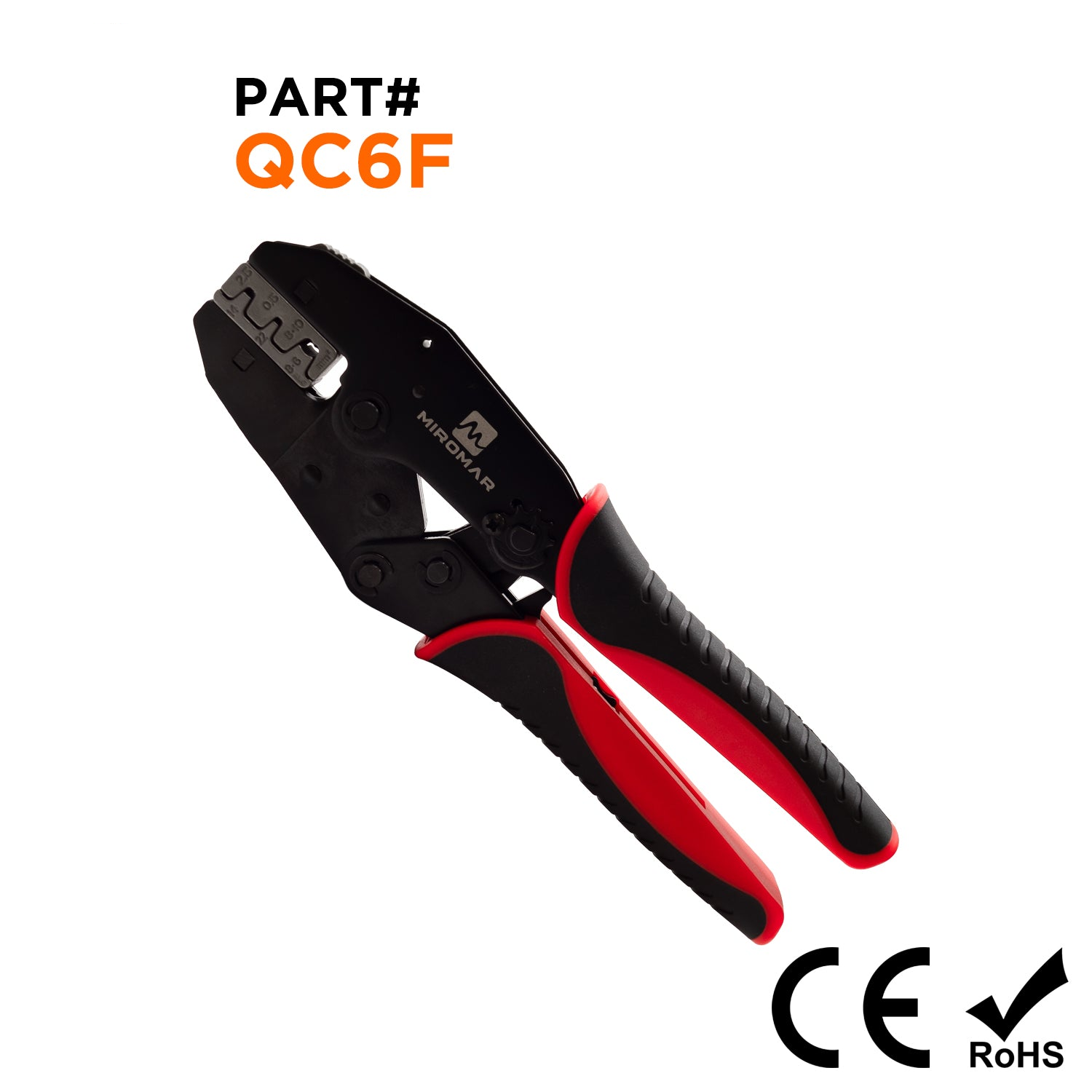 Quick-Change Tool & Die Set for Open Barrel Terminals (22, 14, 8-6 AWG) - QC6F