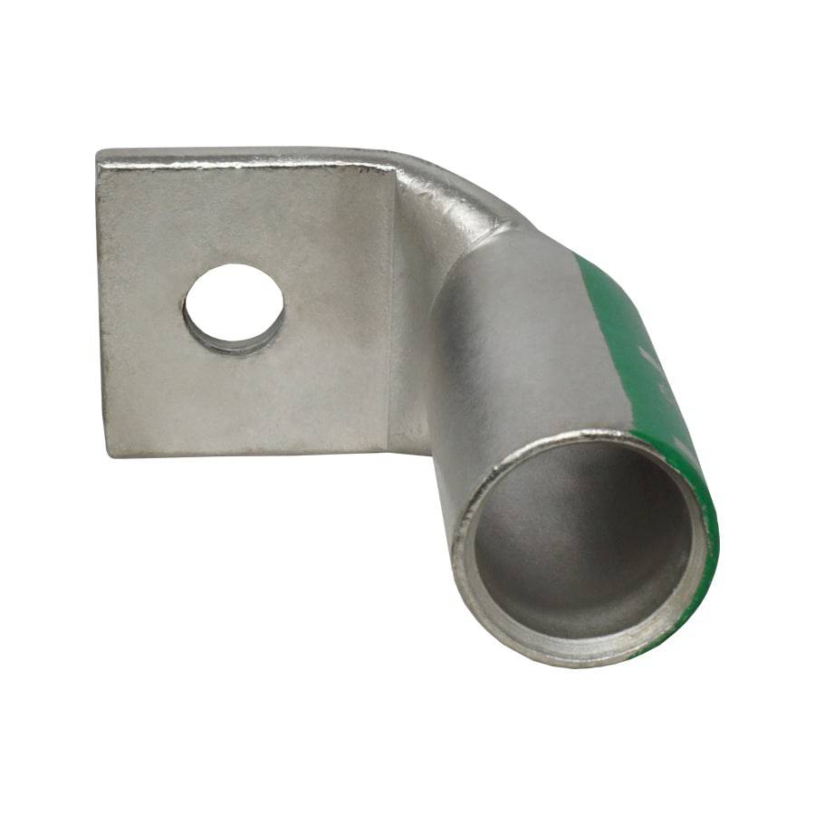 LBF60012 - 90 Degree Barril largo Terminal de compresión - 600MCM - 1/2" Orificio, 1 pieza