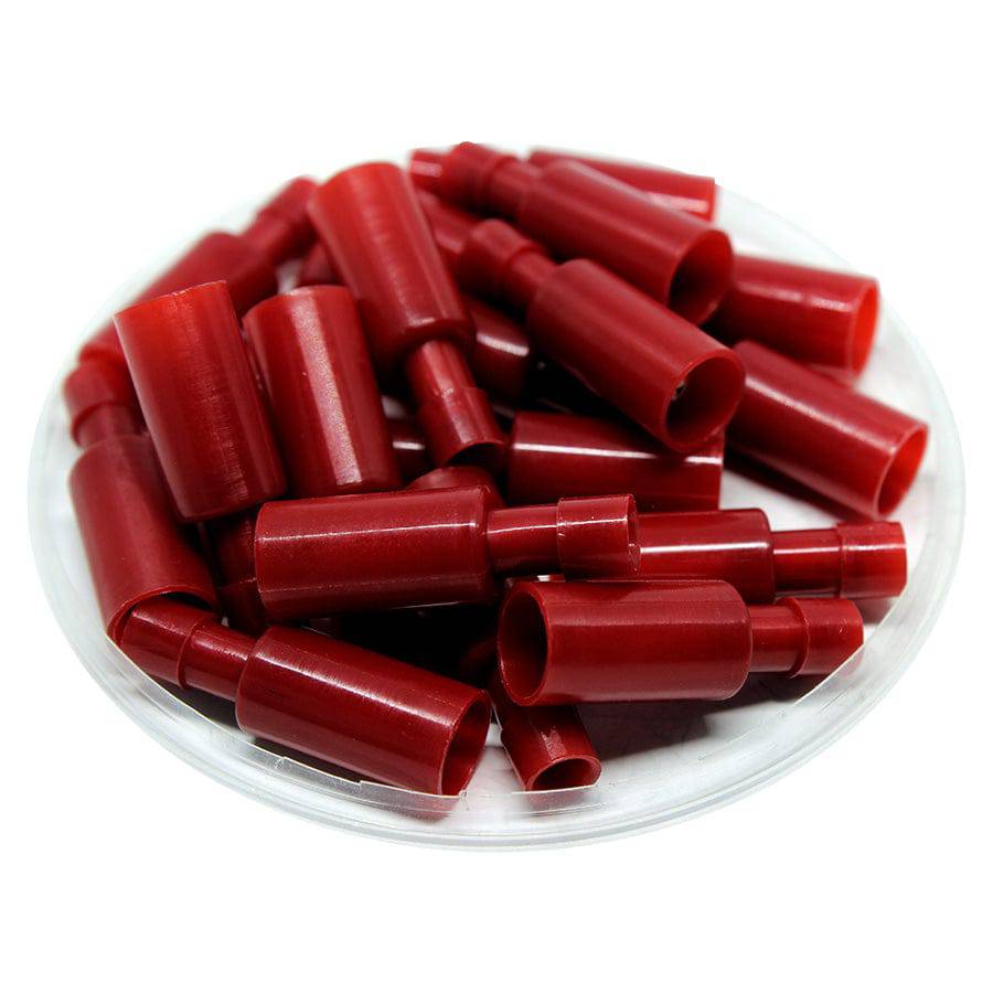 MPFNYD1-156 - Double Crimp Totalmente aislados Male Conectores tipo bala - 22-16 AWG - De nailon