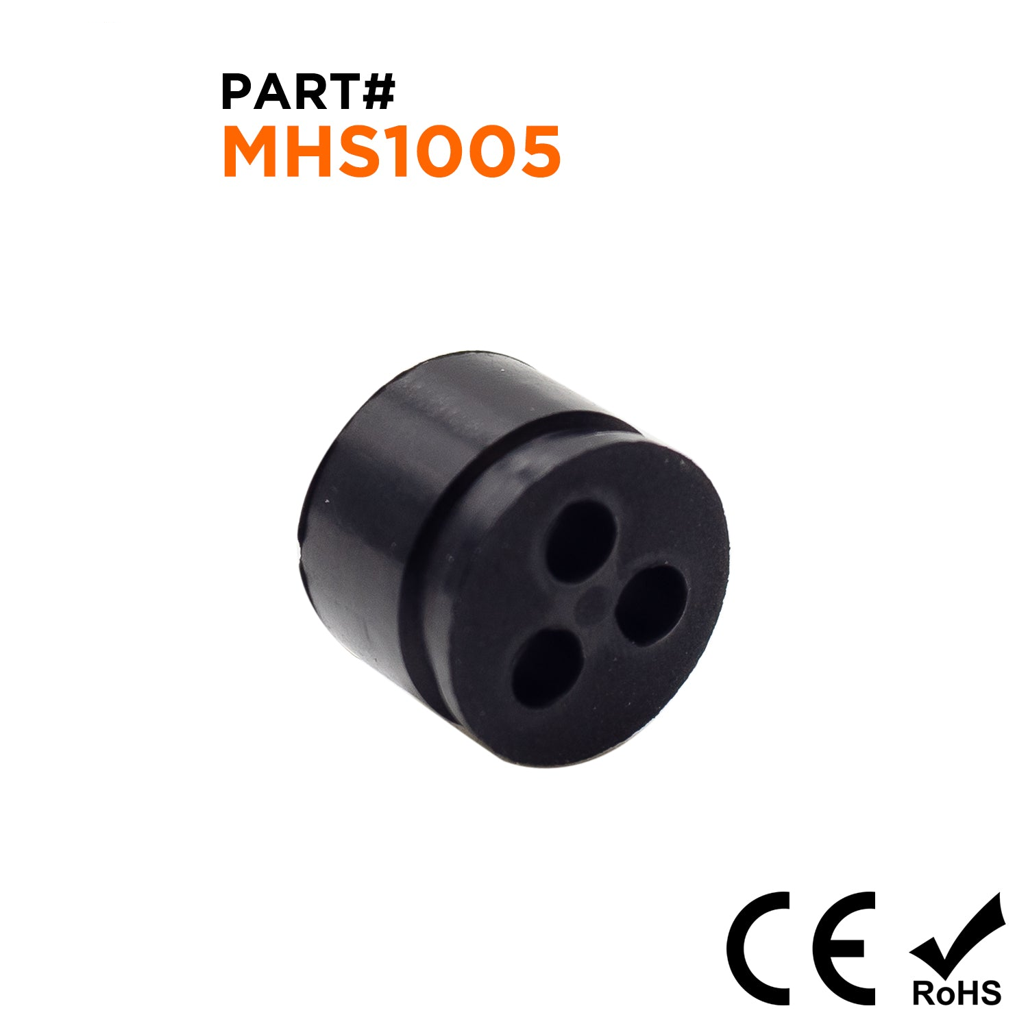 Multiple orificio Prensaestopas Sellos, Tamaños: NPT3/8", PG9, M16, 3-orificio x 3mm, IP68 - MHS1005