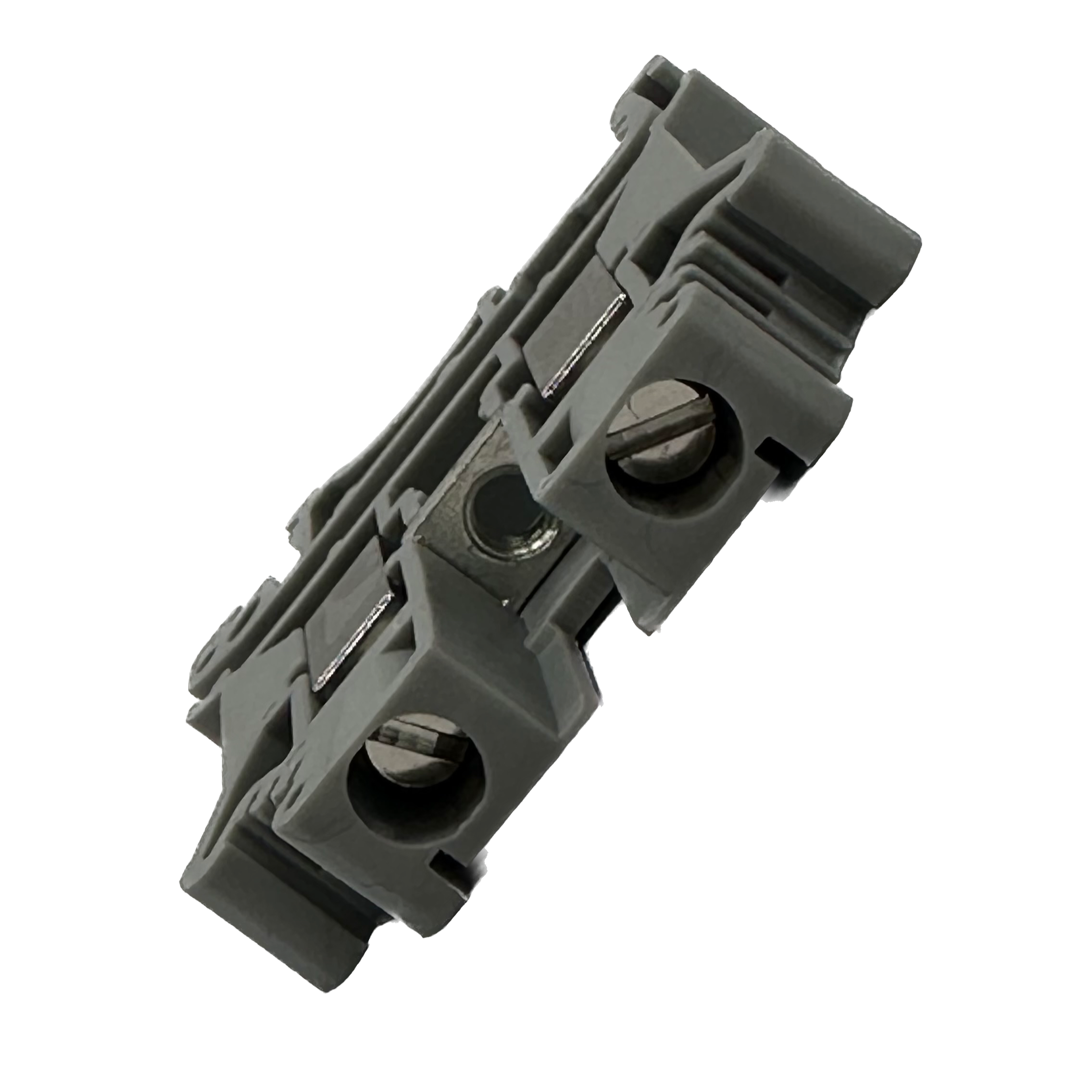 UKJ-6 - 24 a 8 AWG Screw Clamp, Feed-Thru, Terminal Block, 800v, UL Approved, Gris