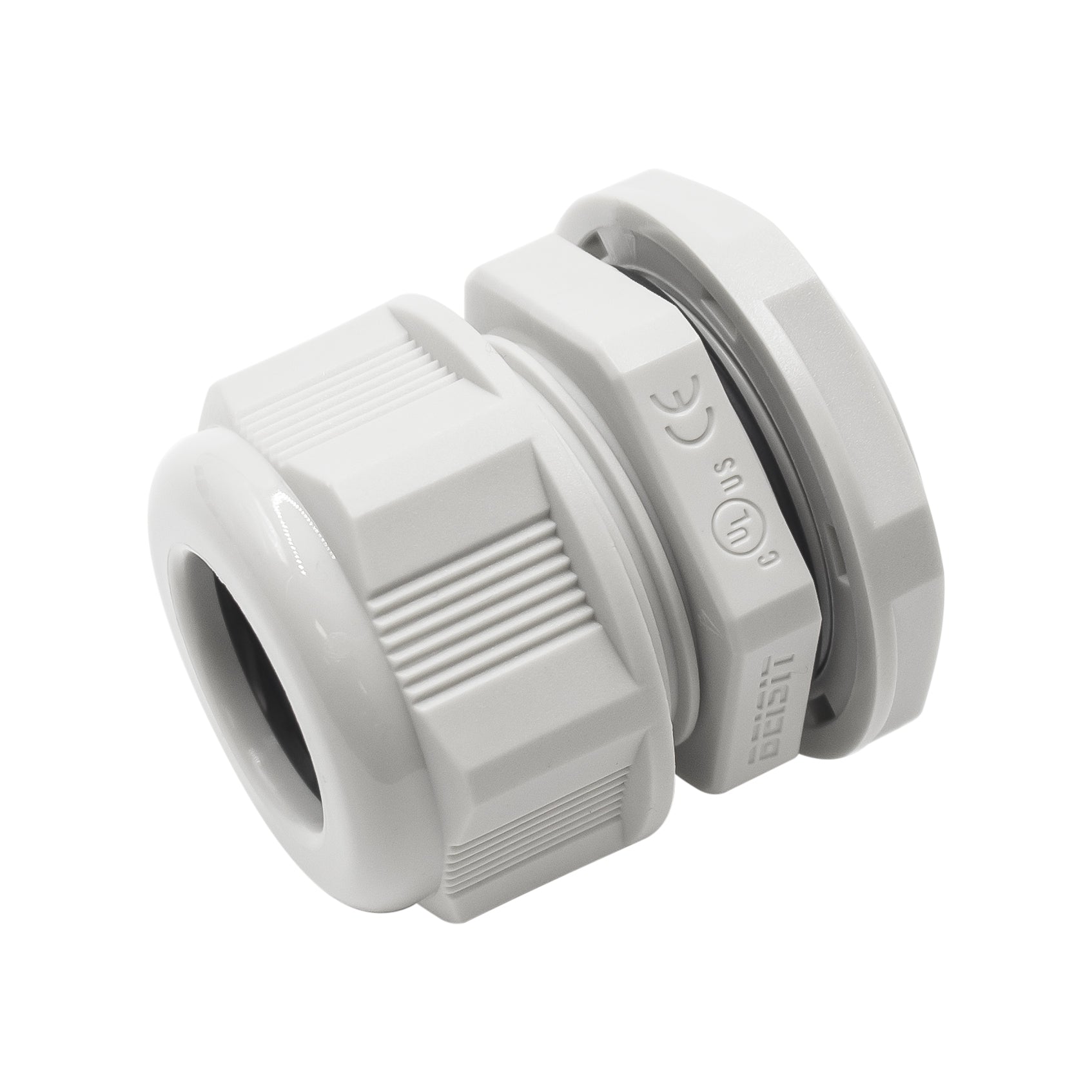M2516GY - M25 x 1.5mm Metric Rosca De nailon Prensaestopas, Gris, Rango: 3/8" a 5/8", UL Listed, IP68, IP69K - 1 pieza