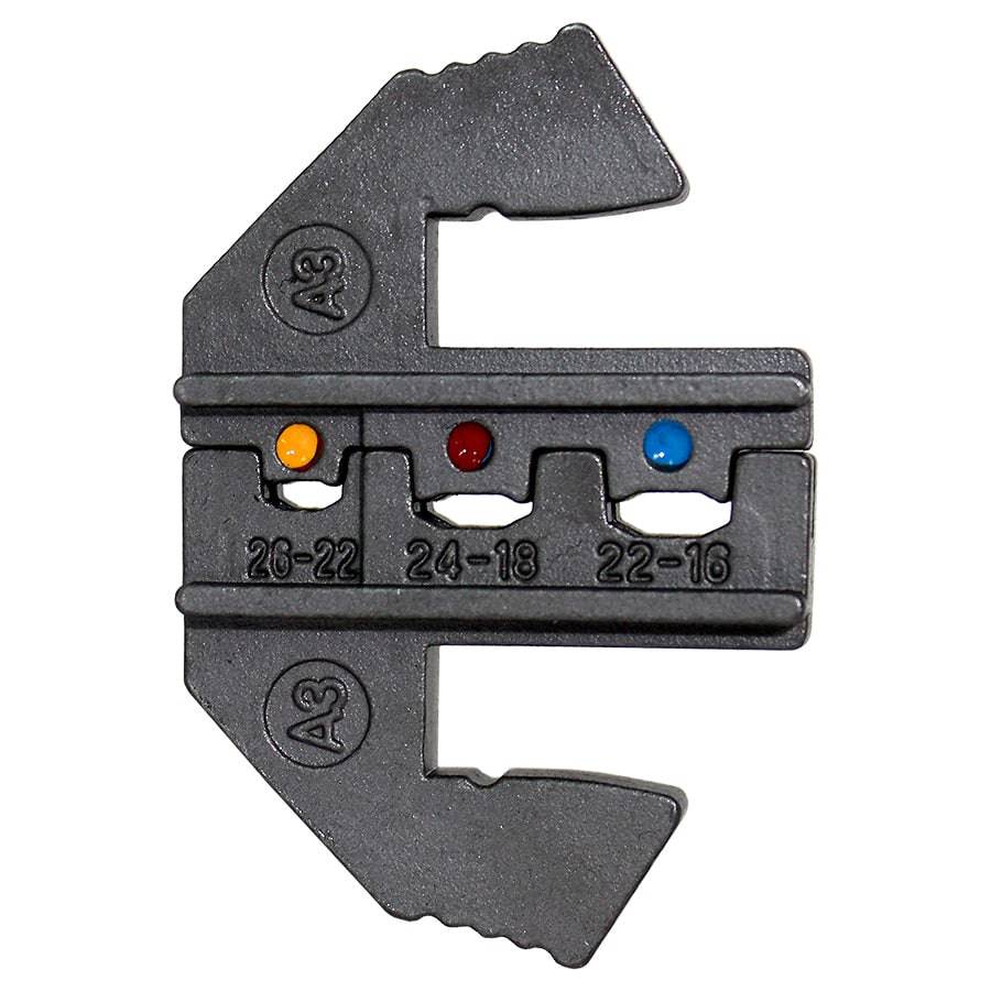 QCD3C1 - 26 a 14 AWG Quick Change Crimping Matriz Juego, Insulated Terminales, 1 pieza