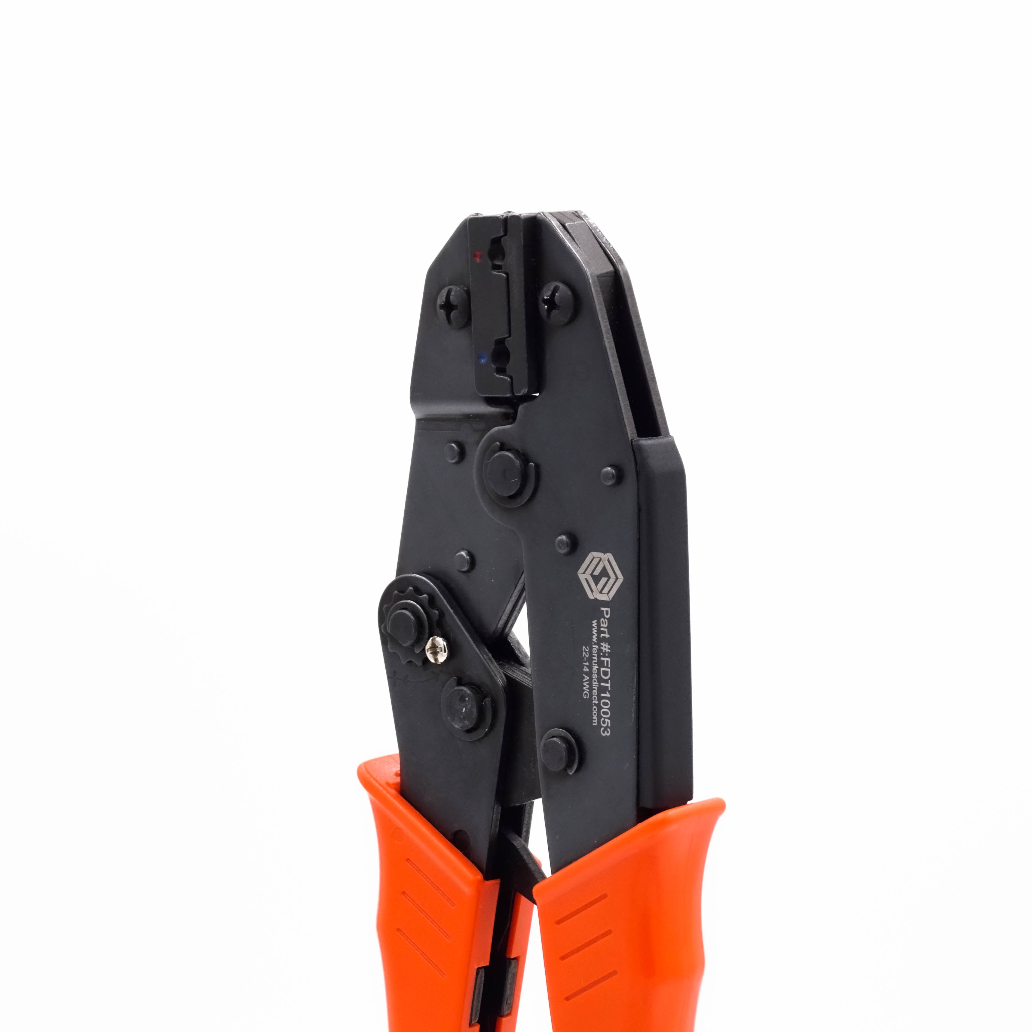 FDT10053 - 22 a 14 AWG Insulated Flag Terminal Herramienta de crimpado, Ratcheting, 1 pieza