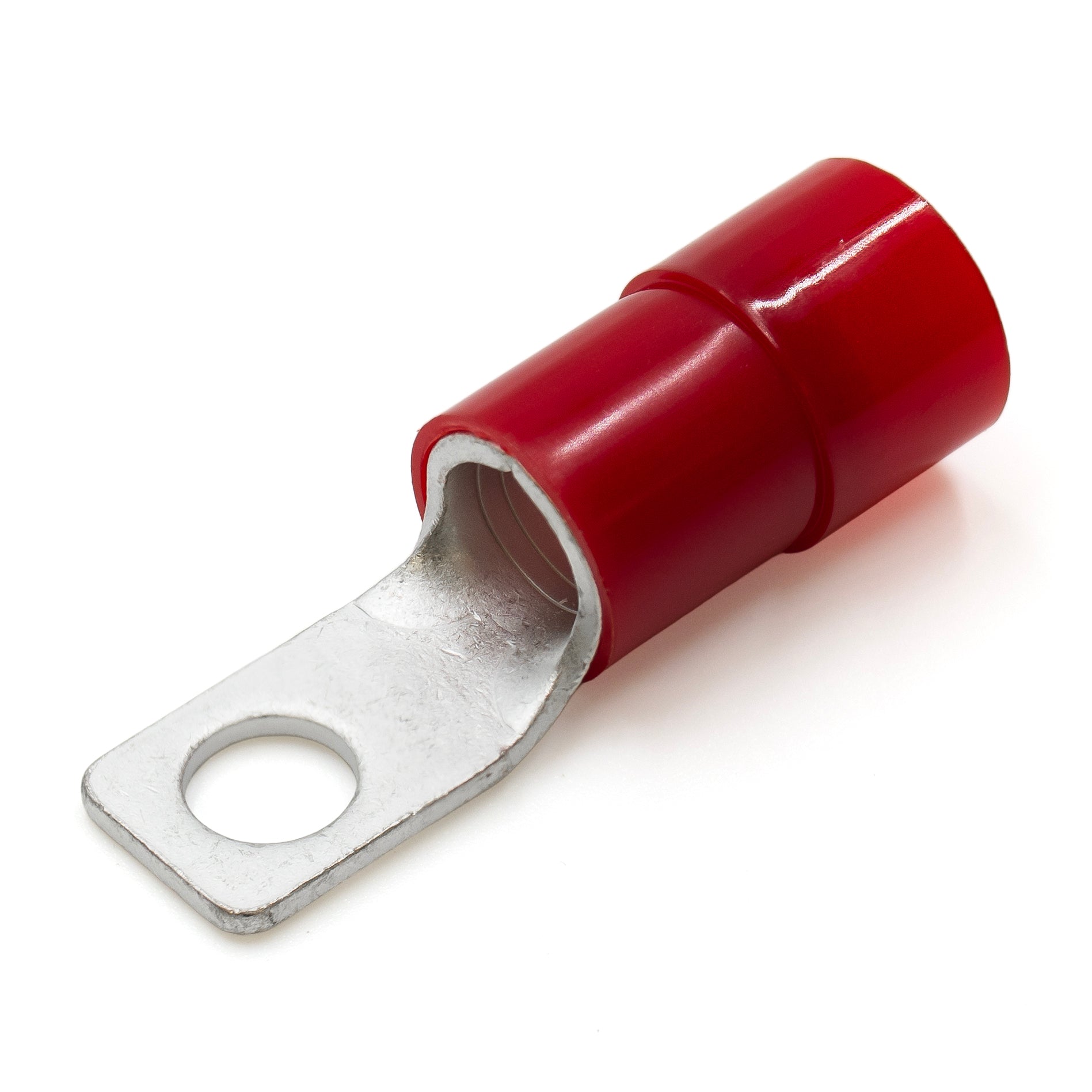 RQ38-8BA - 2 AWG Con aislamiento de nailon Cuadrado Terminales de anillo, 5/16" Orificio, 25 piezas