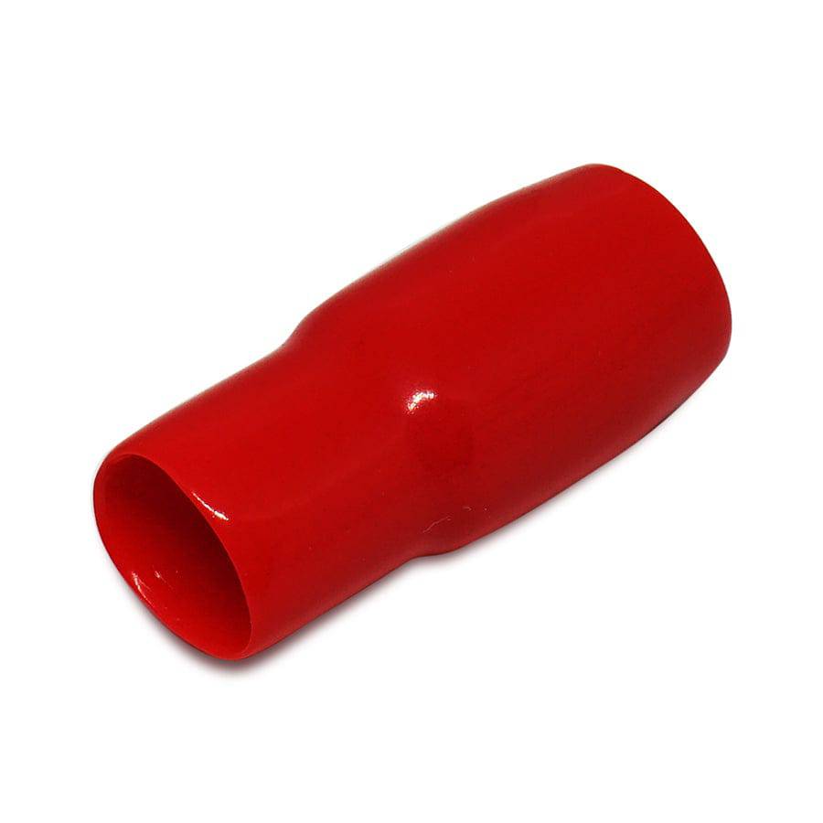 V-38RD - 2 AWG Red Vinyl PVC Wire End Sleeves, End Caps, 25 Pieces