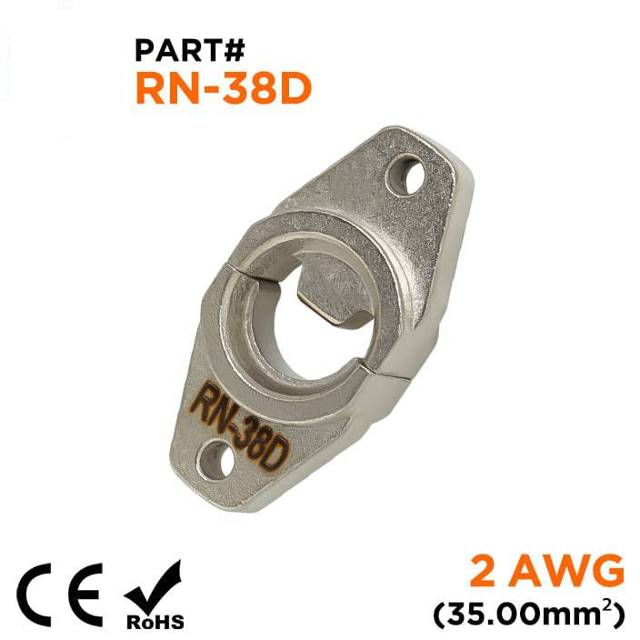 RN-38D - Crimping Die for Compression Cable Lugs - 2 AWG - Single Indent, 1 Piece