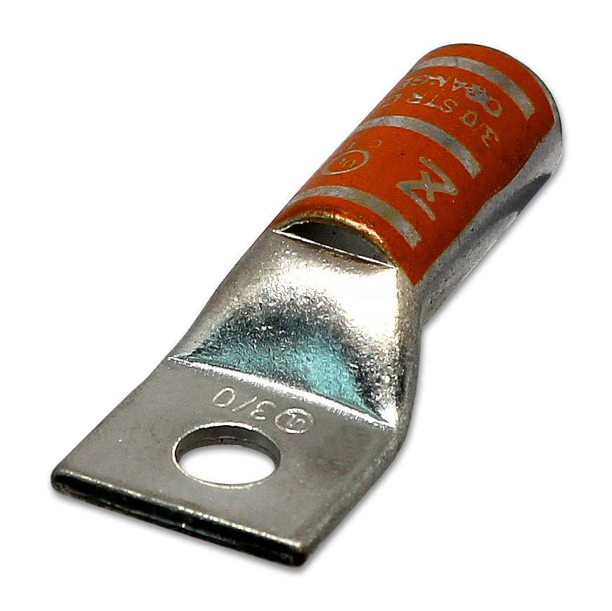 LB30516 - 3/0 AWG Long Compression Lug - 5/16" Stud Size