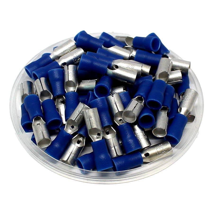 FRSV2-180 - 16 to 14 AWG Vinyl PVC Insulated Bullet Connectors, Female, 100 Pieces