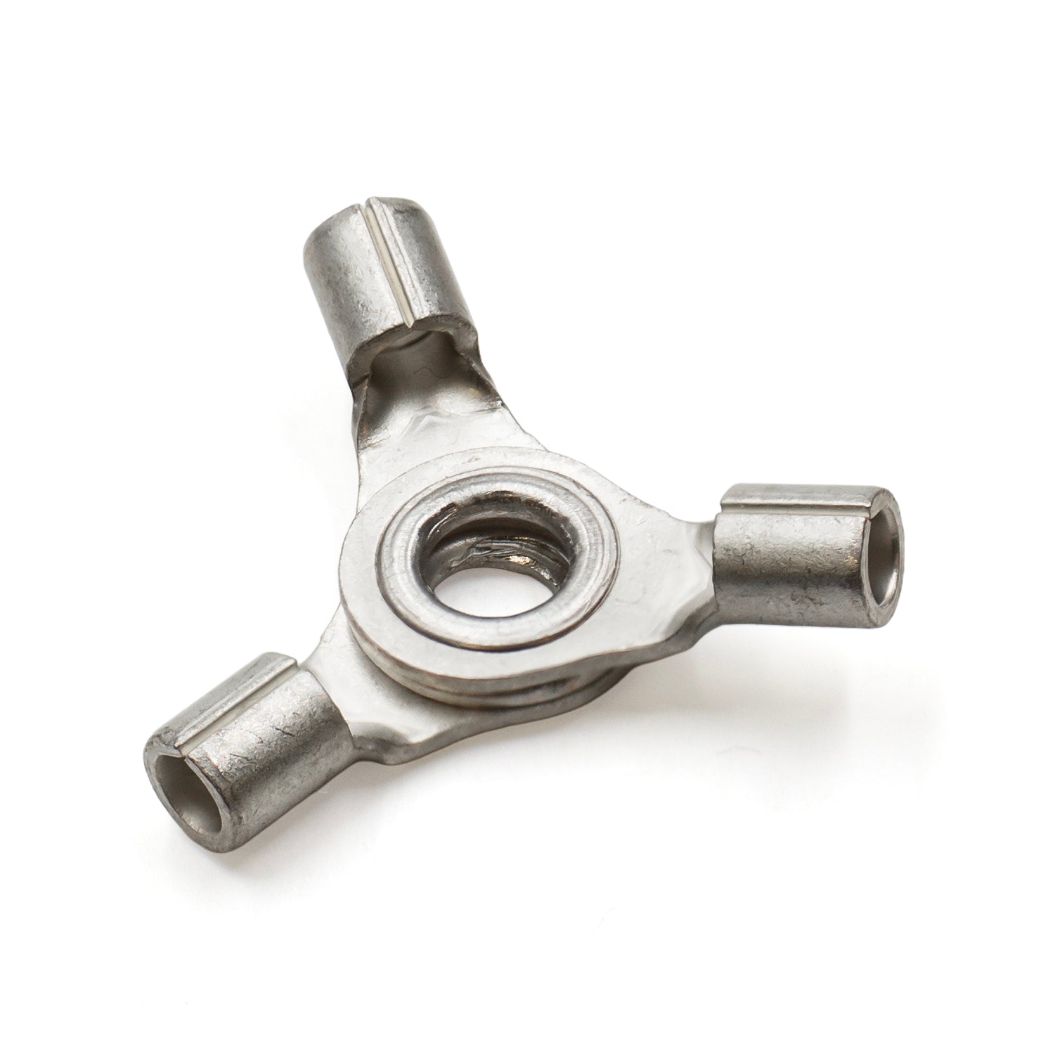 3WCN2 - 16 to 14 AWG Non Insulated 3 Way Ring Terminals, #8 Stud, UL Recognized, 10 Pieces