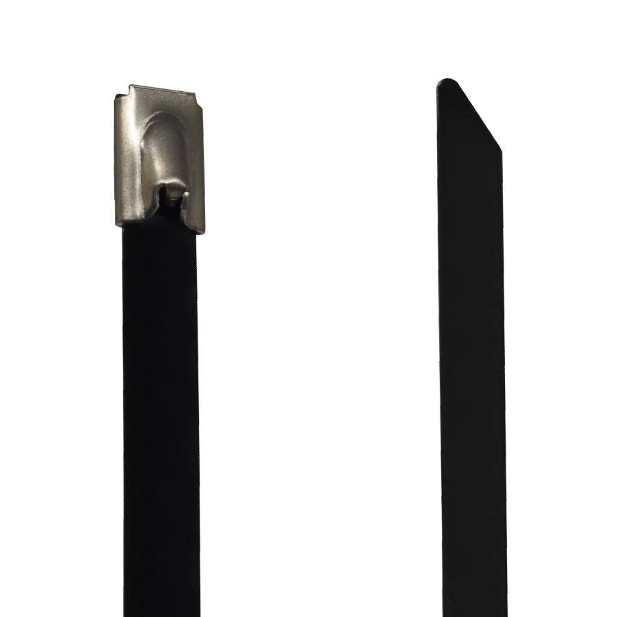 PVC304-79200 - 8" Standard PVC Coated Stainless Steel Cable Ties, 200lb Tensile Strength, 304 Grade, 50-Pack
