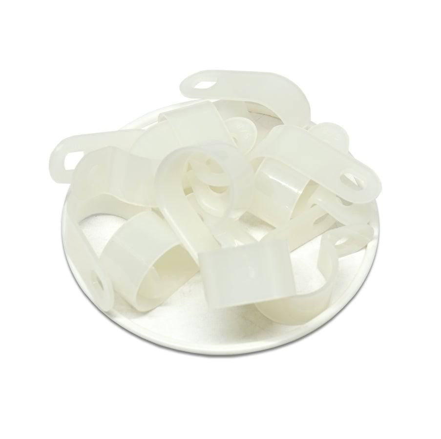 UC4N - Nylon Cable Clamps, Color: Natural, Dimensions: 32.6x14.4mm, 100 Pieces