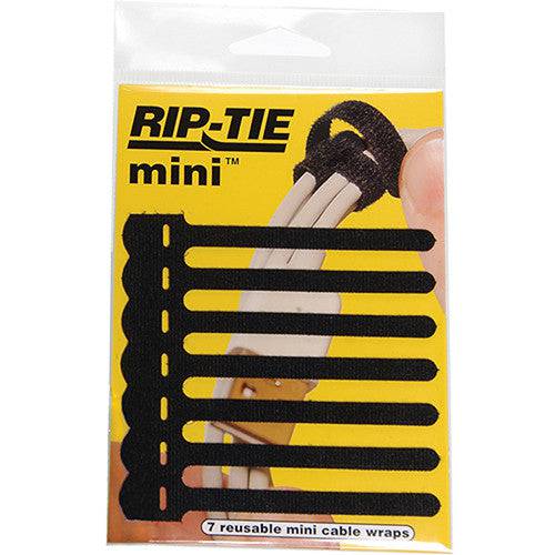 Q-35-007-BK - Rip-Tie Mini - 1/4"x3-1/2" - 7-Pack - Black