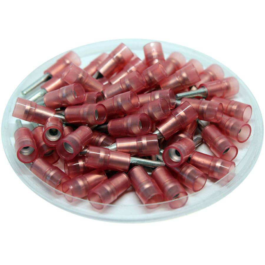 PTNYD1-10 - Con aislamiento de nailon Terminales de pin - 22-16 AWG - Double Crimp