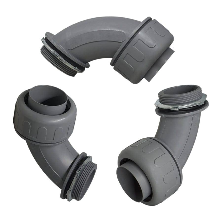 NMLT9075 - 3/4" Nylon Liquid Tight Connector - Right Angle (90°)