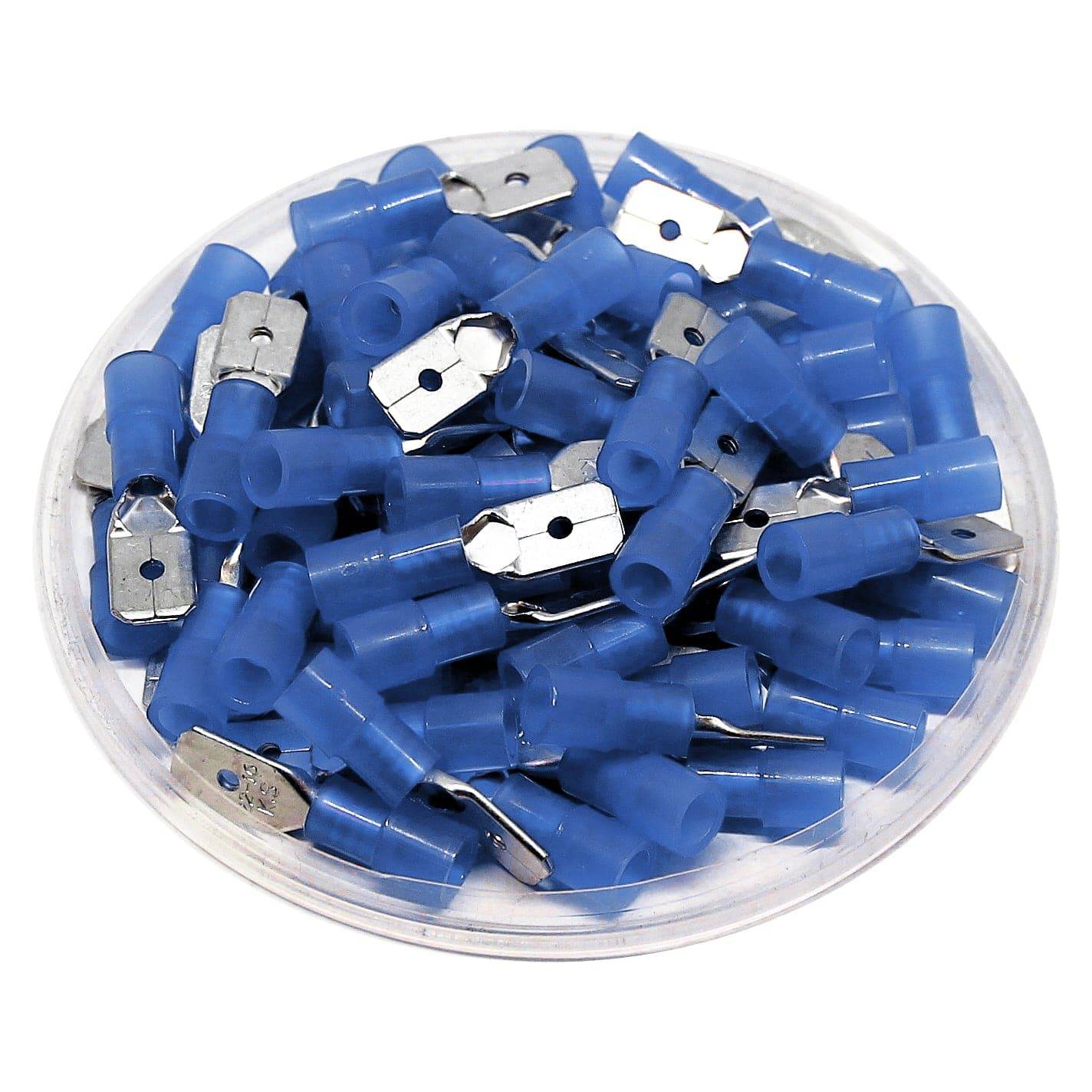 MDNYD2-250 - Con aislamiento de nailon Male Quick Disconnect - Double Crimp - 16-14 AWG