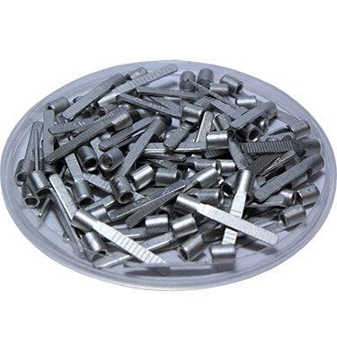 DBNB2-10 - 16 to 14 AWG Non Insulated Blade Terminals, 3/8" Blade Length x 1/16" Width, 100 Pieces