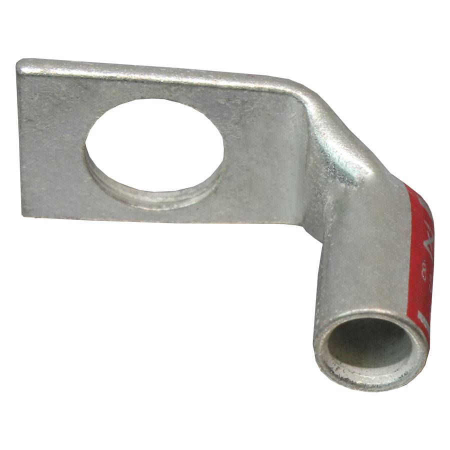 SBF8516 - 8 AWG 90 Degree Short Barrel Compression Lug, 5/16" Stud, 1 Piece
