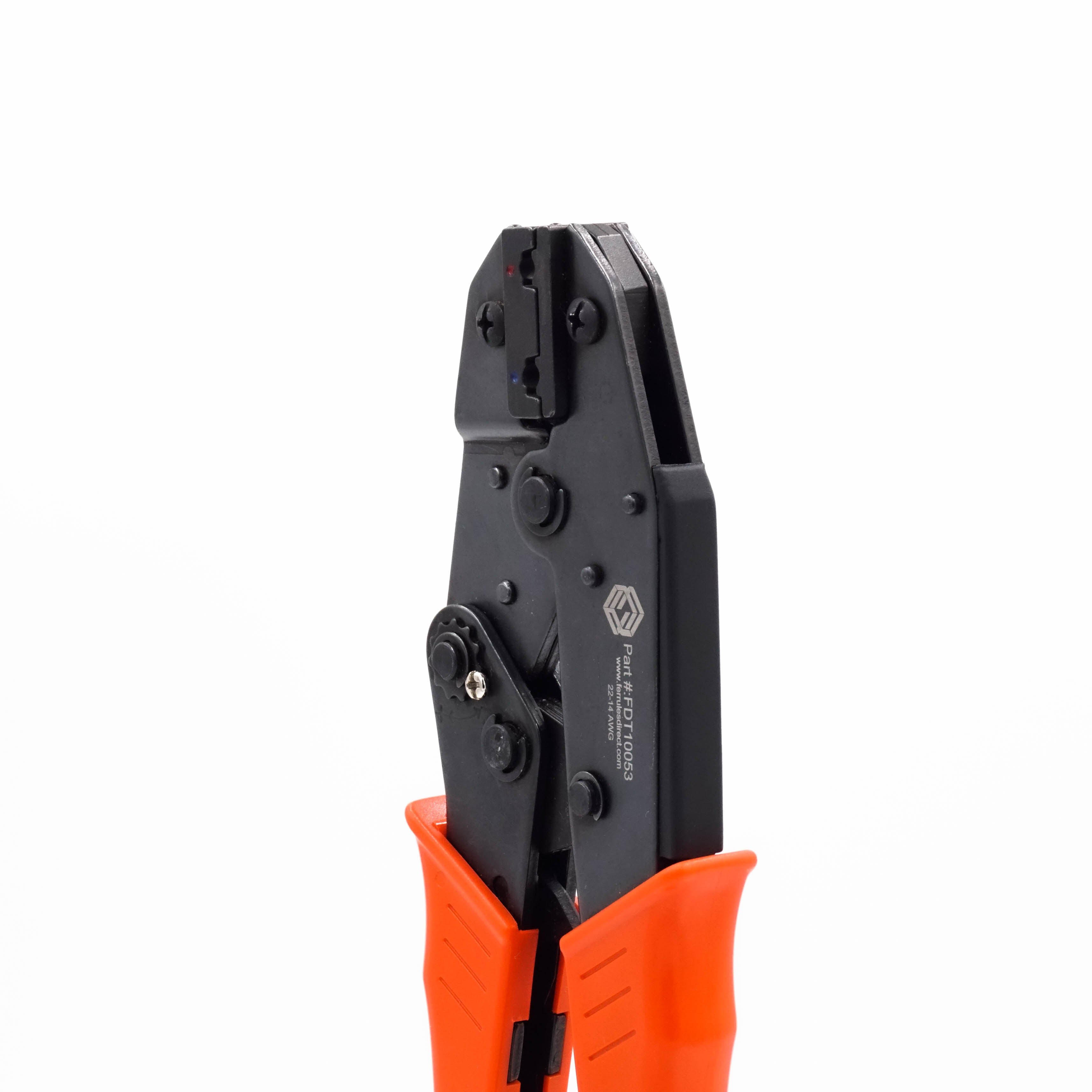 FDT10053 - 22 a 14 AWG Insulated Flag Terminal Herramienta de crimpado, Ratcheting, 1 pieza