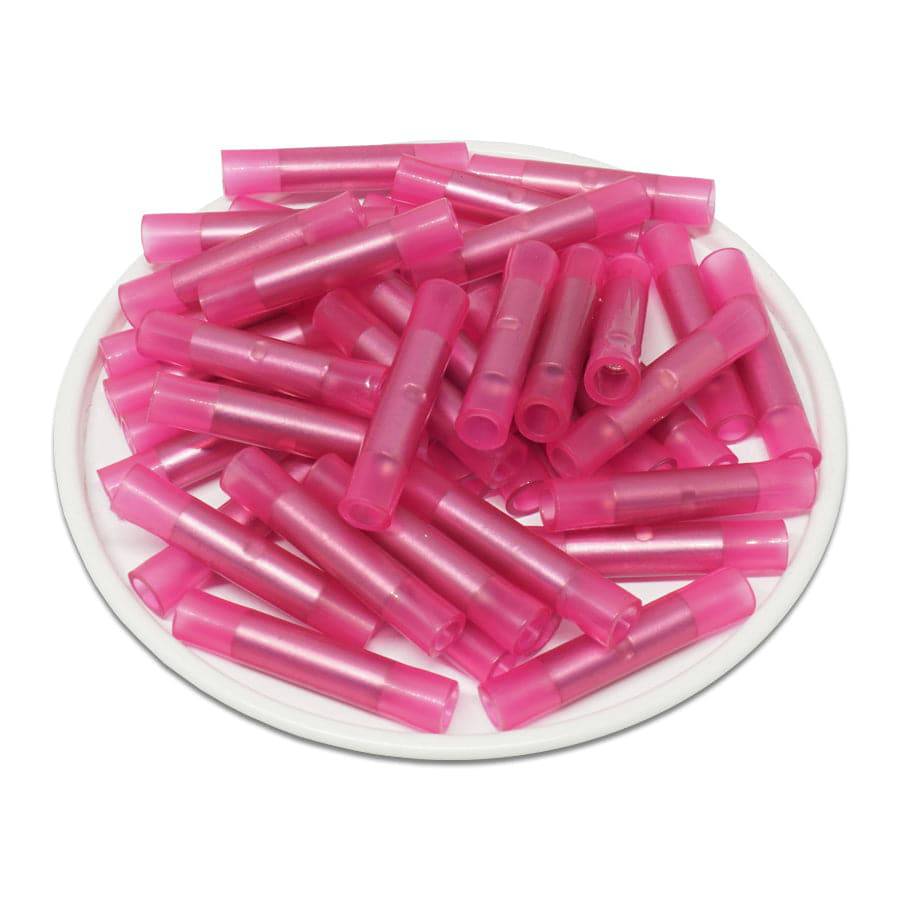 BNYT1 - 22 to 16 AWG Nylon Insulated Butt Splice Connectors, 100 Pieces