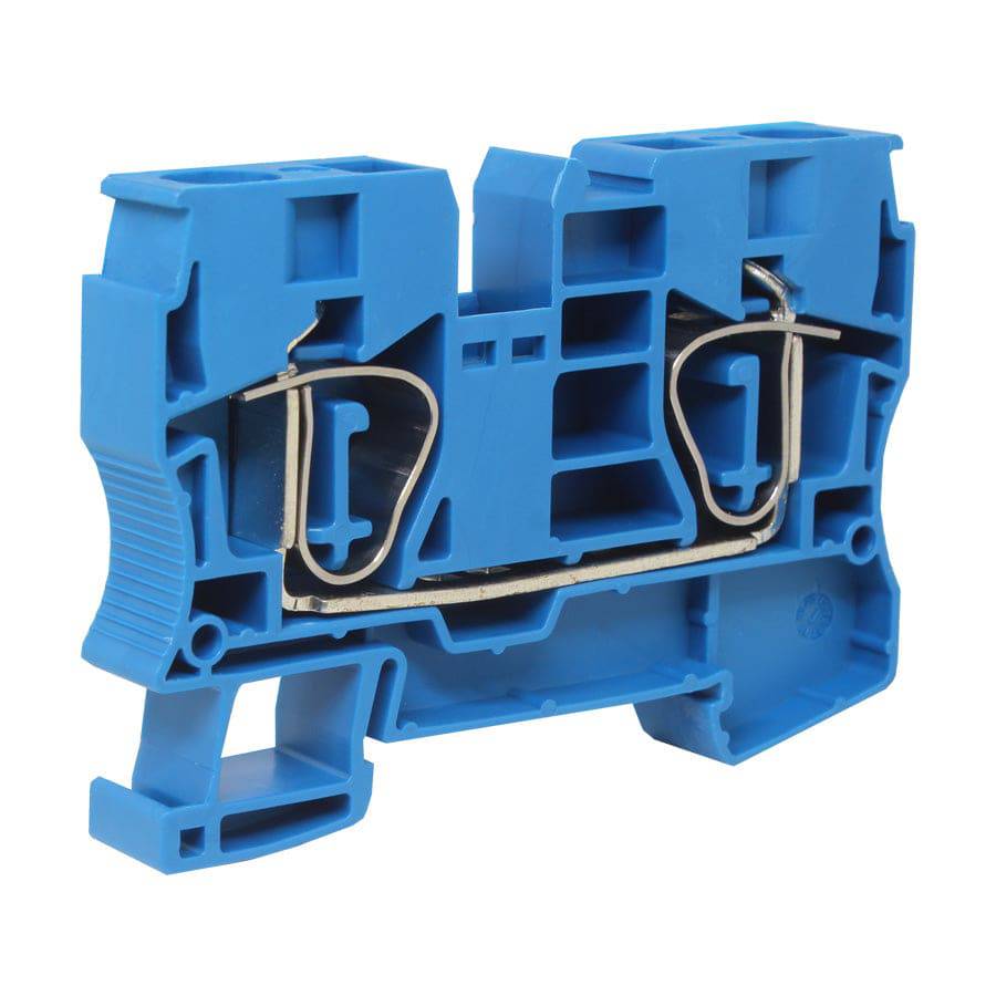UJ5-10(BU) - 16 a 6 AWG, Spring Cage Terminal Block, 800v, UL Approved, Azul