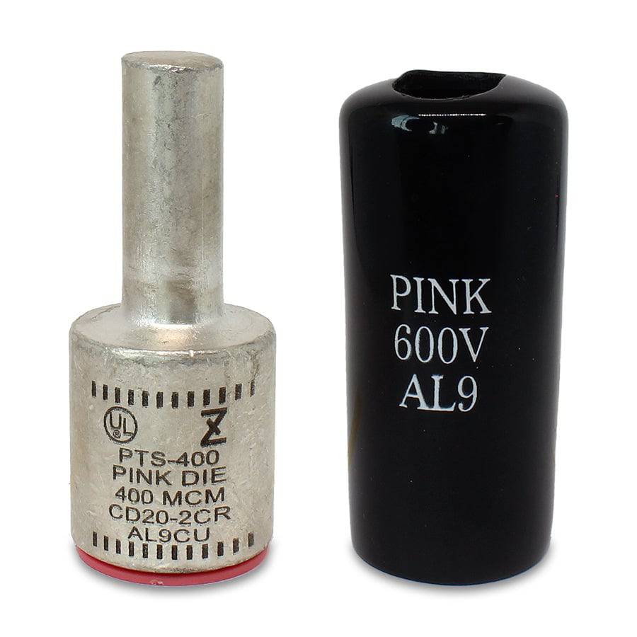 ZPTS400 - 400 MCM Aluminum Compression Pin Adapter, Pink, 1 pieza