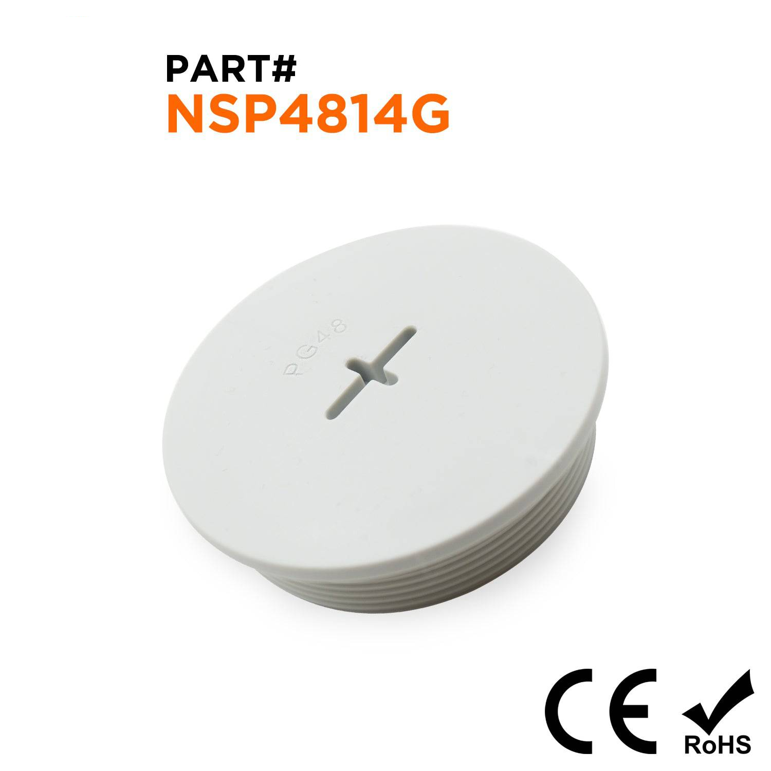 NSP4814G - PG48 De nailon Screw Plug - Gris