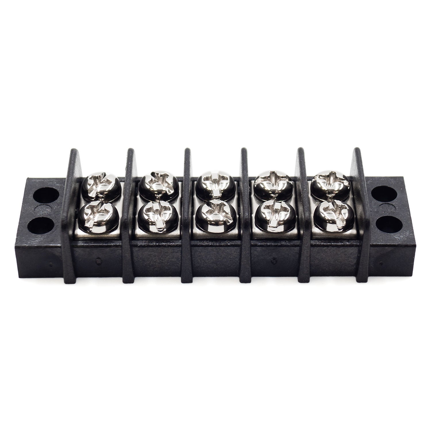 TB14-5P - Barrier Strip Terminal Block, Terminal Strip, 5 Pole, Double Row, 15A, 300V, UL Approved, 1 Piece