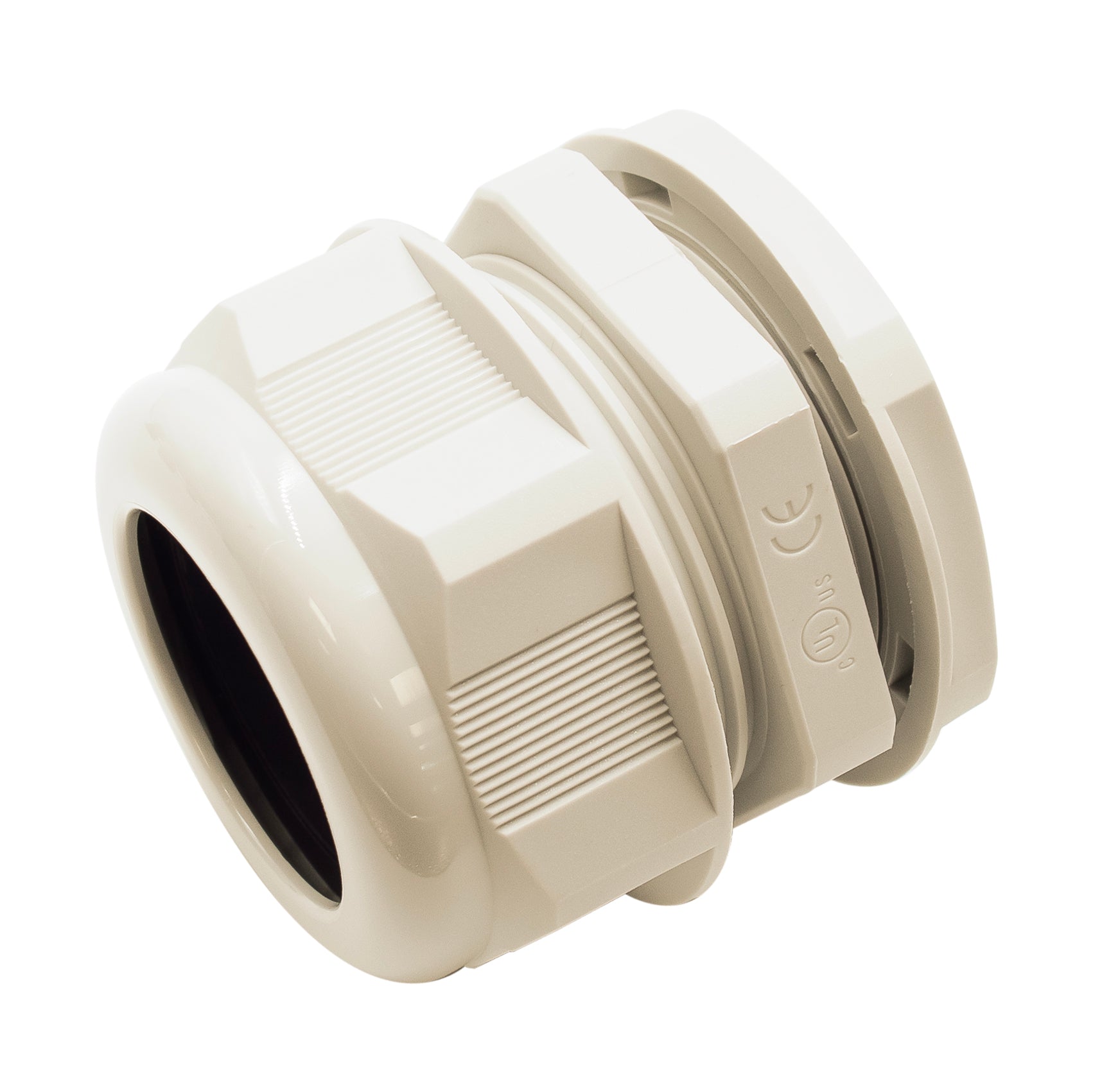 M5038BG - M50 x 1.5mm Metric Thread Nylon Cable Gland, Beige, Range: 1-1/4" to 1-1/2", UL Listed, IP68, IP69K - 1 Piece