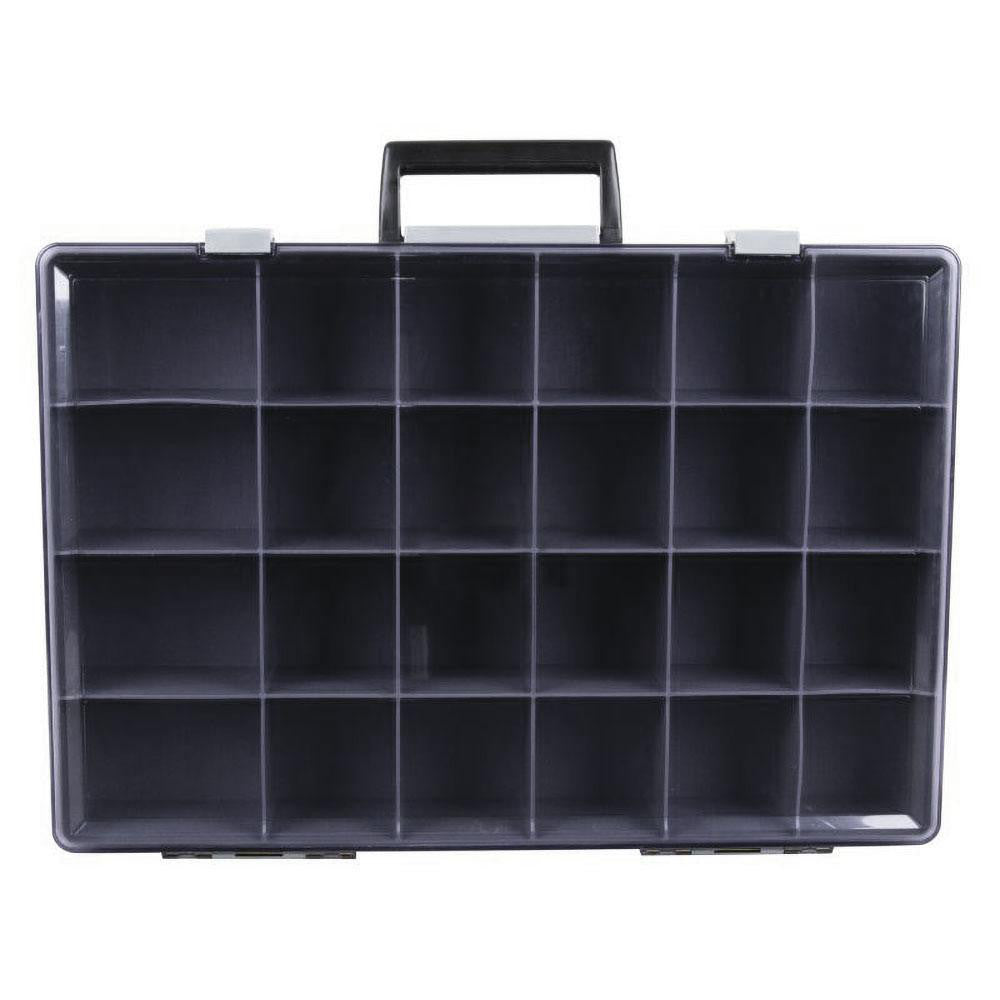 FLM1024-2 - 24 Compartment Gray Small Parts Storage Box, 1 Piece