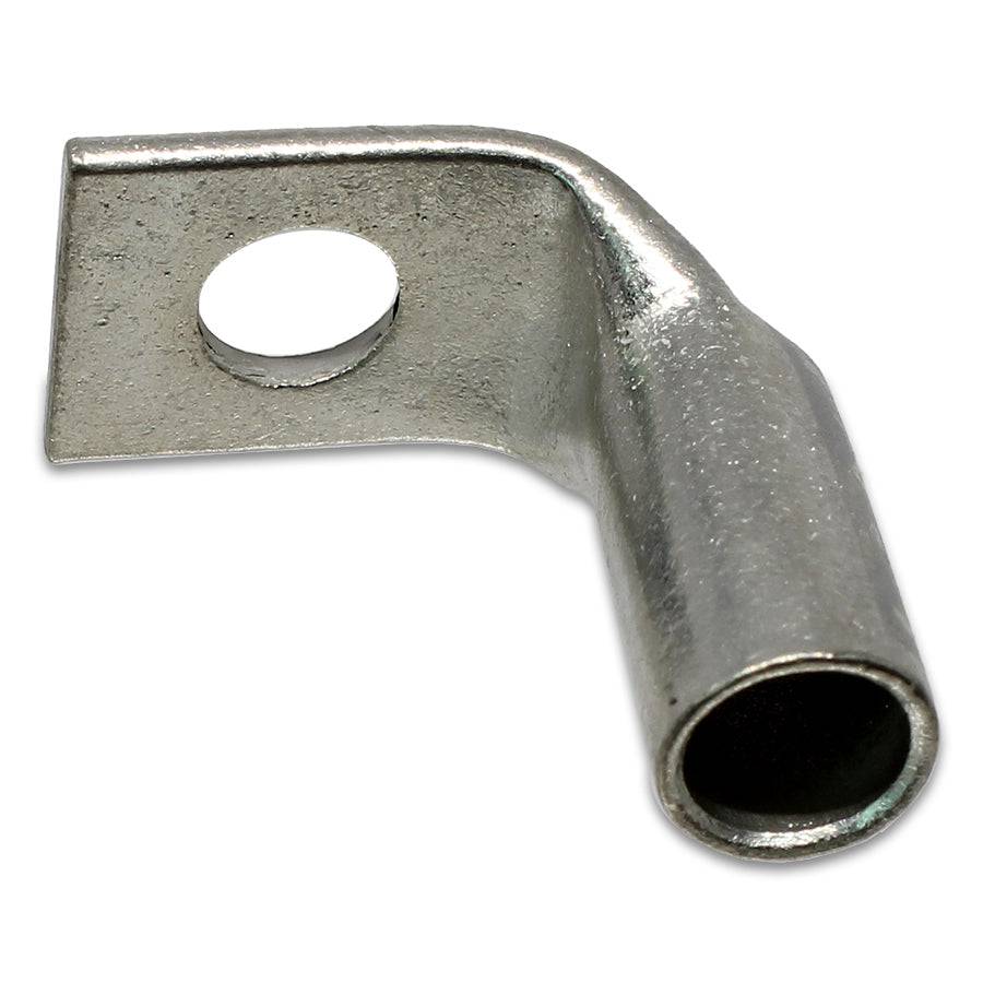 SBF414 - 90 Degree Barril corto Terminal de compresión - 4 AWG - 1/4" Orificio