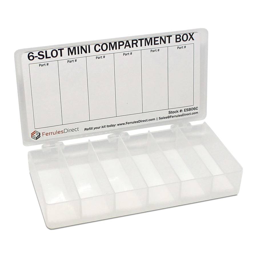 ESB06C - Plastic Mini Storage Box with 6 Compartments, 1 Piece