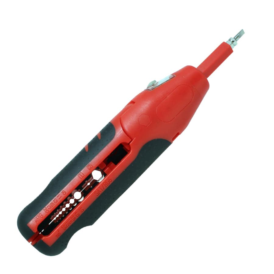 FD663TI - 20 to 10 AWG Wire Stripping Tool, Cable Cutter, & Voltage Tester, 1 Piece