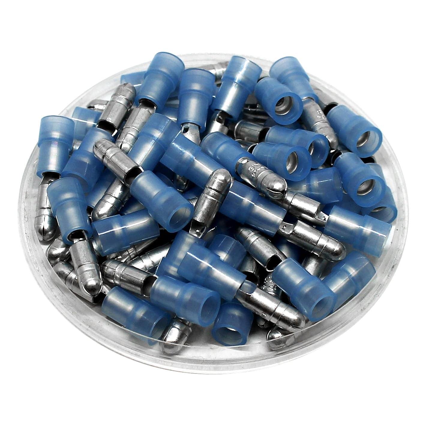 MPNYDL2-180 - Nylon Insulated Male Double Crimp Bullet Connectors - 16-14 AWG