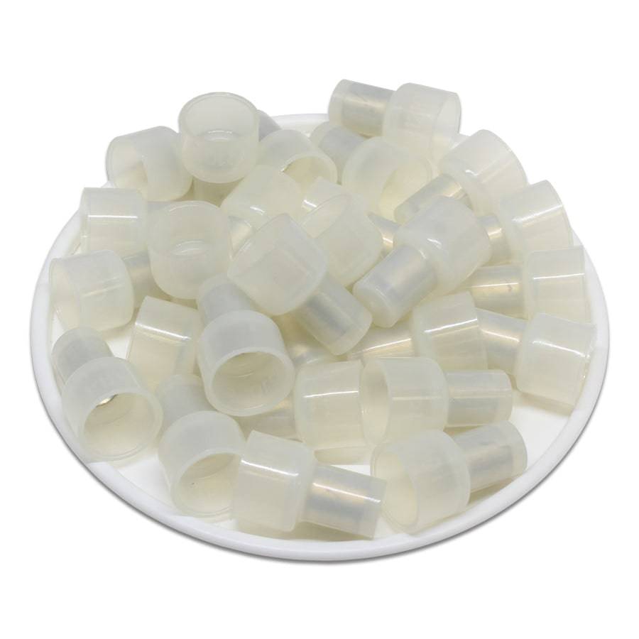 PB5 - 12 a 10 AWG Conectores de extremo cerrado, Pigtail Conectores, Color: Transparente, 100 piezas