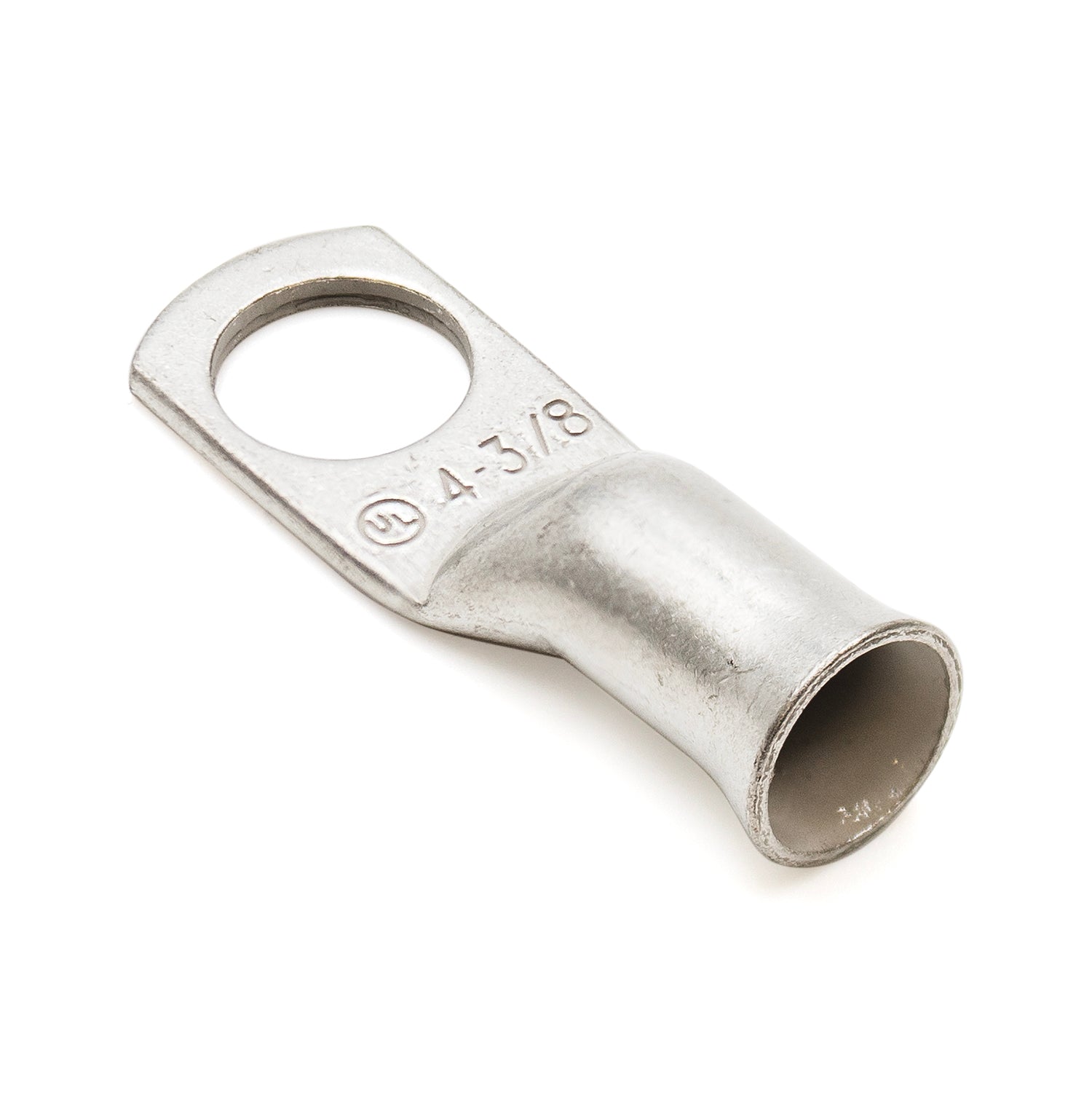 BCL438-T - 4 AWG Battery Cable Lugs, Tin Plated Copper, Terminal Lugs, 3/8" Stud, 1 Piece